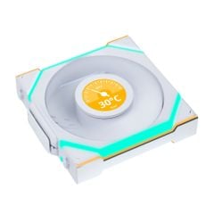 Fan Case LIAN LI UNI FAN SL WIRELESS LCD 120 | SINGLE PACK - WHITE (1 QUẠT LCD - CÁNH THUẬN)