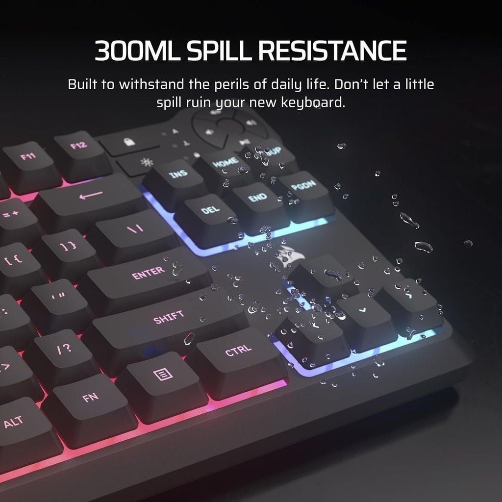 Bàn phím Corsair K55 CORE TKL RGB - BLACK