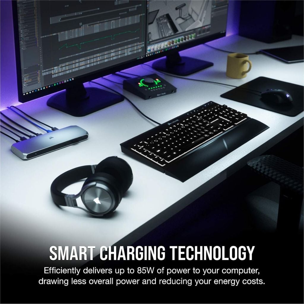 Trạm kết nối Corsair TBT100 – Docking Station Thunderbolt 3 | CU-9000001-AP