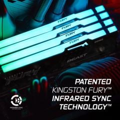 RAM PC Kingston FURY Beast RGB 32GB (1x32GB) DDR5 6000Mhz | KF560C36BBE2A-32 (AMD EXPO+INTEL XMP)