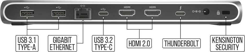 Trạm kết nối Corsair TBT100 – Docking Station Thunderbolt 3 | CU-9000001-AP