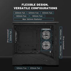 Vỏ case máy tính Lian Li Vector V150 INF Mini ARGB mATX