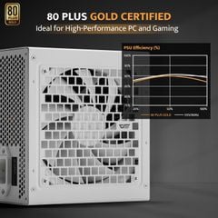 Nguồn Dark Flash PMT750 750W - 80 Plus Gold - WHITE