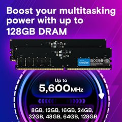 Bộ nhớ RAM PC Crucial 16GB DDR5 bus 5600Mhz (CT16G56C46U5)