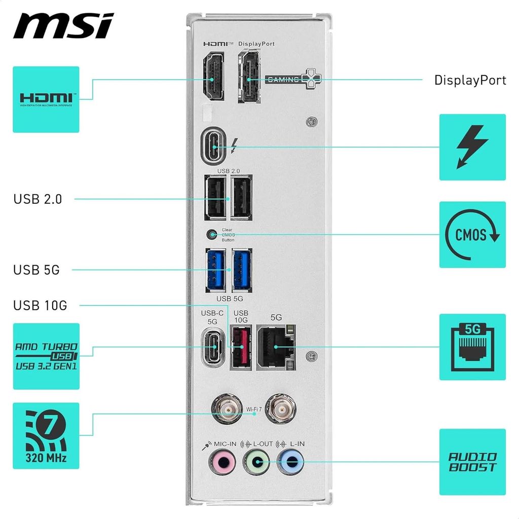 BO MẠCH CHỦ MAINBOARD MSI B860M GAMING PLUS WIFI