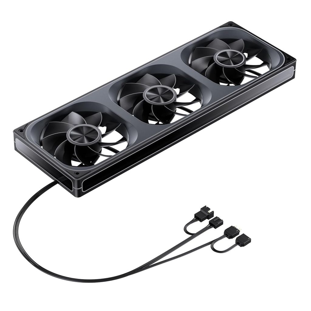 Quạt Fan case JONSBO ZA-360B | ZA-360BR LED ARGB - BLACK (CÁNH THUẬN / NGƯỢC)