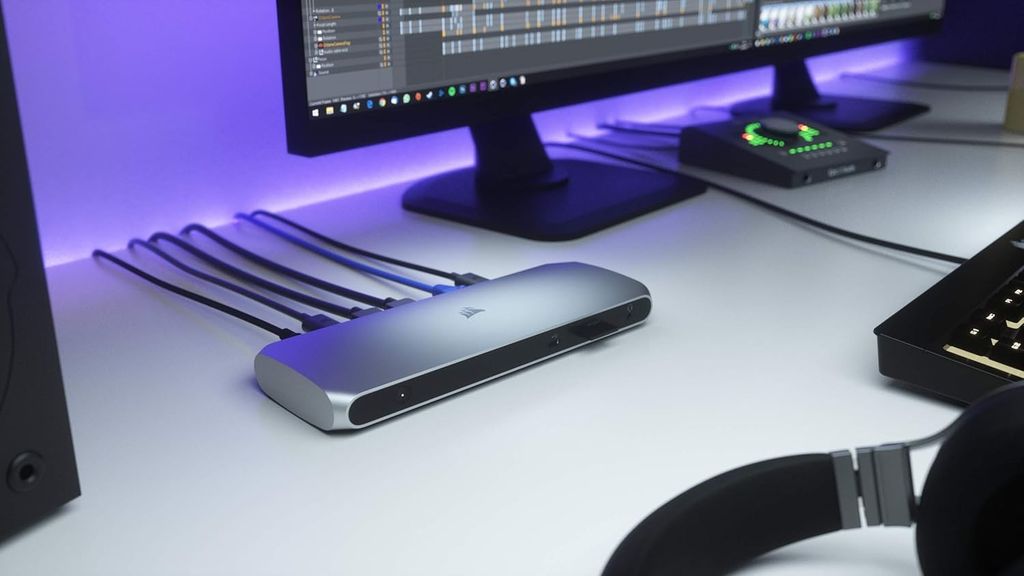 Trạm kết nối Corsair TBT100 – Docking Station Thunderbolt 3 | CU-9000001-AP