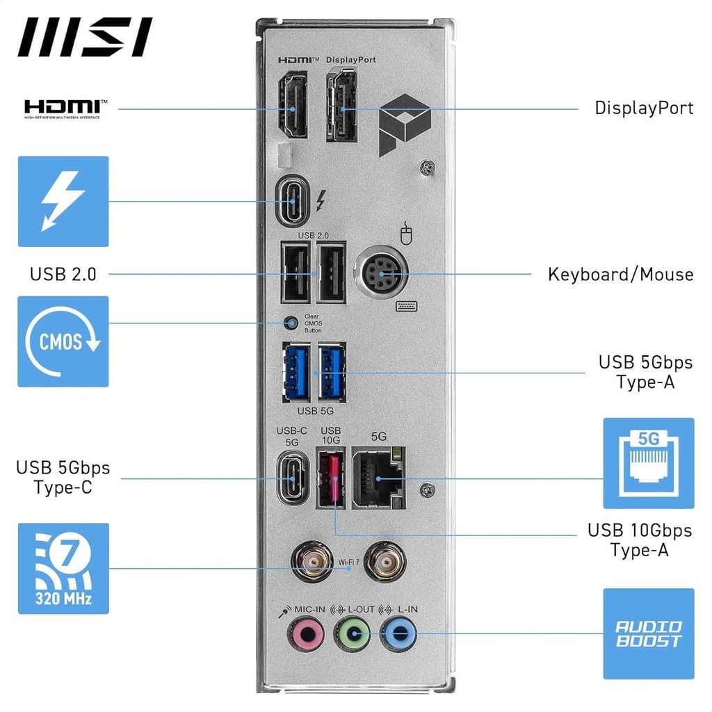 BO MẠCH CHỦ MAINBOARD MSI PRO B860M-A WIFI