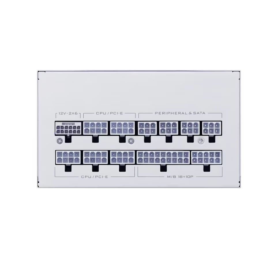 Nguồn máy tính Lian Li SX1200P 1200W - WHITE (80 Plus Platinum | ATX 3.1 | FULL MODULAR)