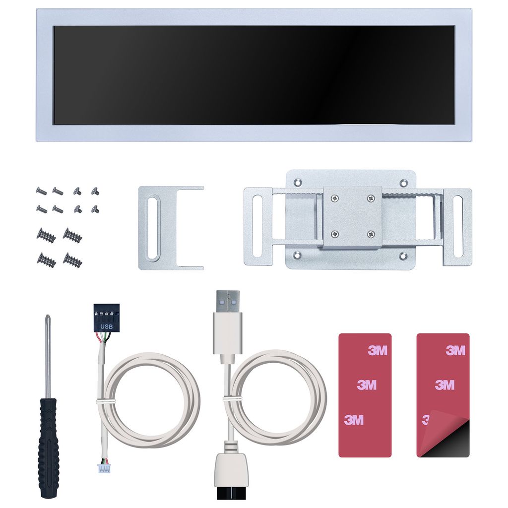 Màn hình LCD IPS Lian Li 8.8″ Universal Screen (US88v1) Black | White (Màn phụ đa năng/kết nối USB)