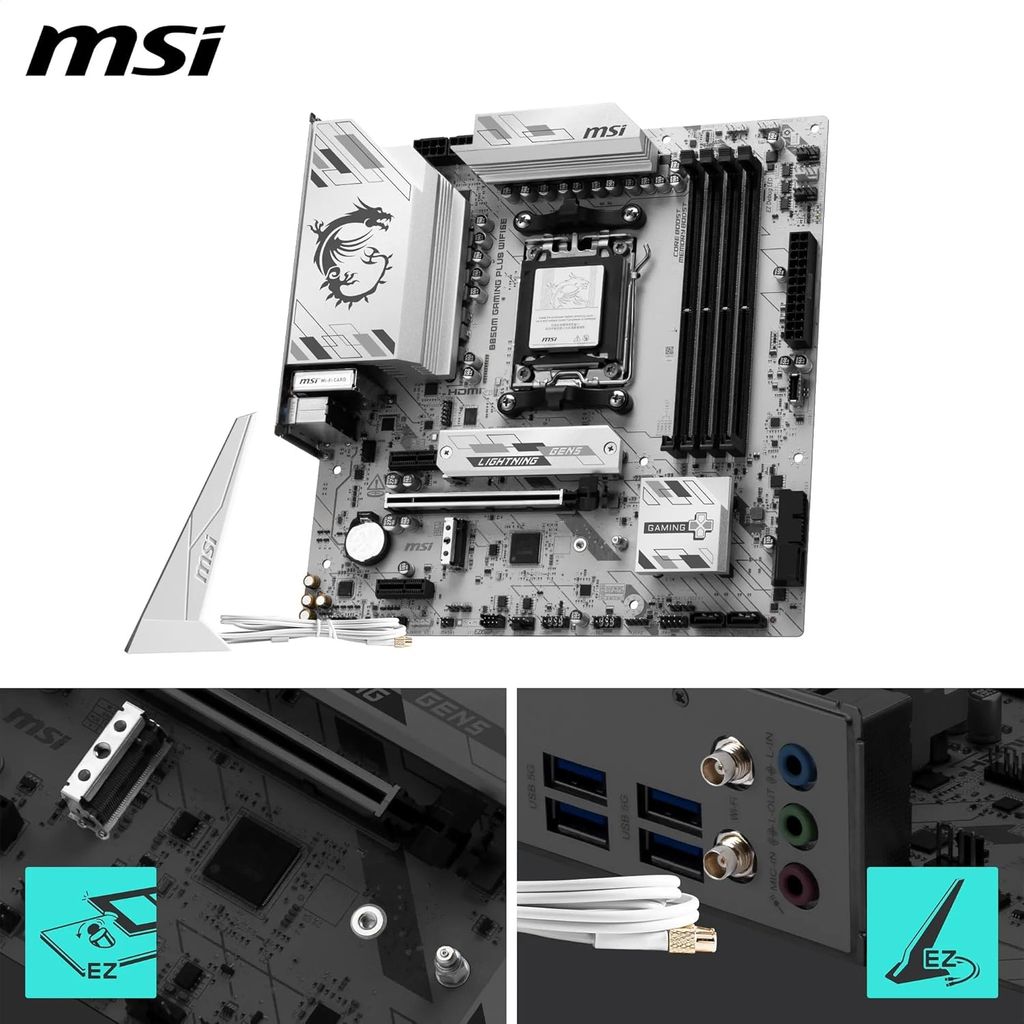 BO MẠCH CHỦ MAINBOARD MSI B850M GAMING PLUS WIFI6E