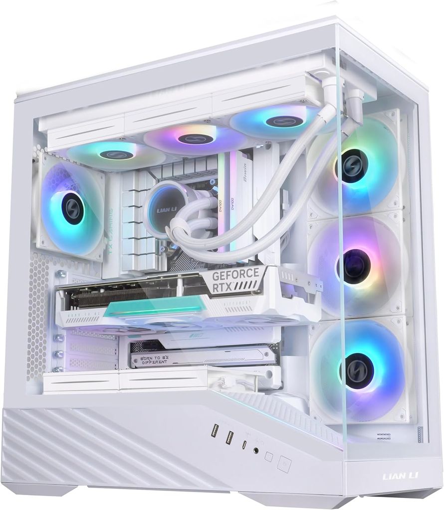 Vỏ Case Lian Li Vector V100 - WHITE (TRẮNG KHÔNG QUẠT/ATX)