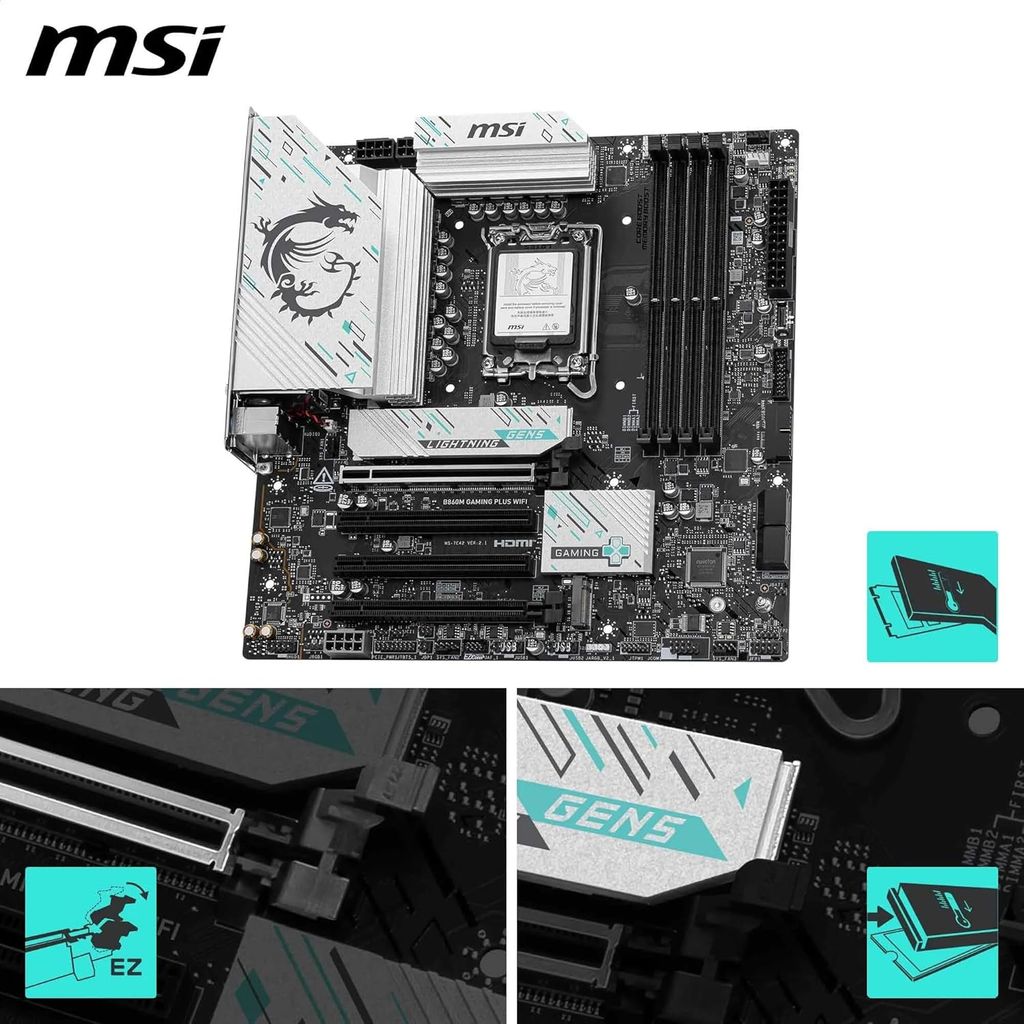 BO MẠCH CHỦ MAINBOARD MSI B860M GAMING PLUS WIFI