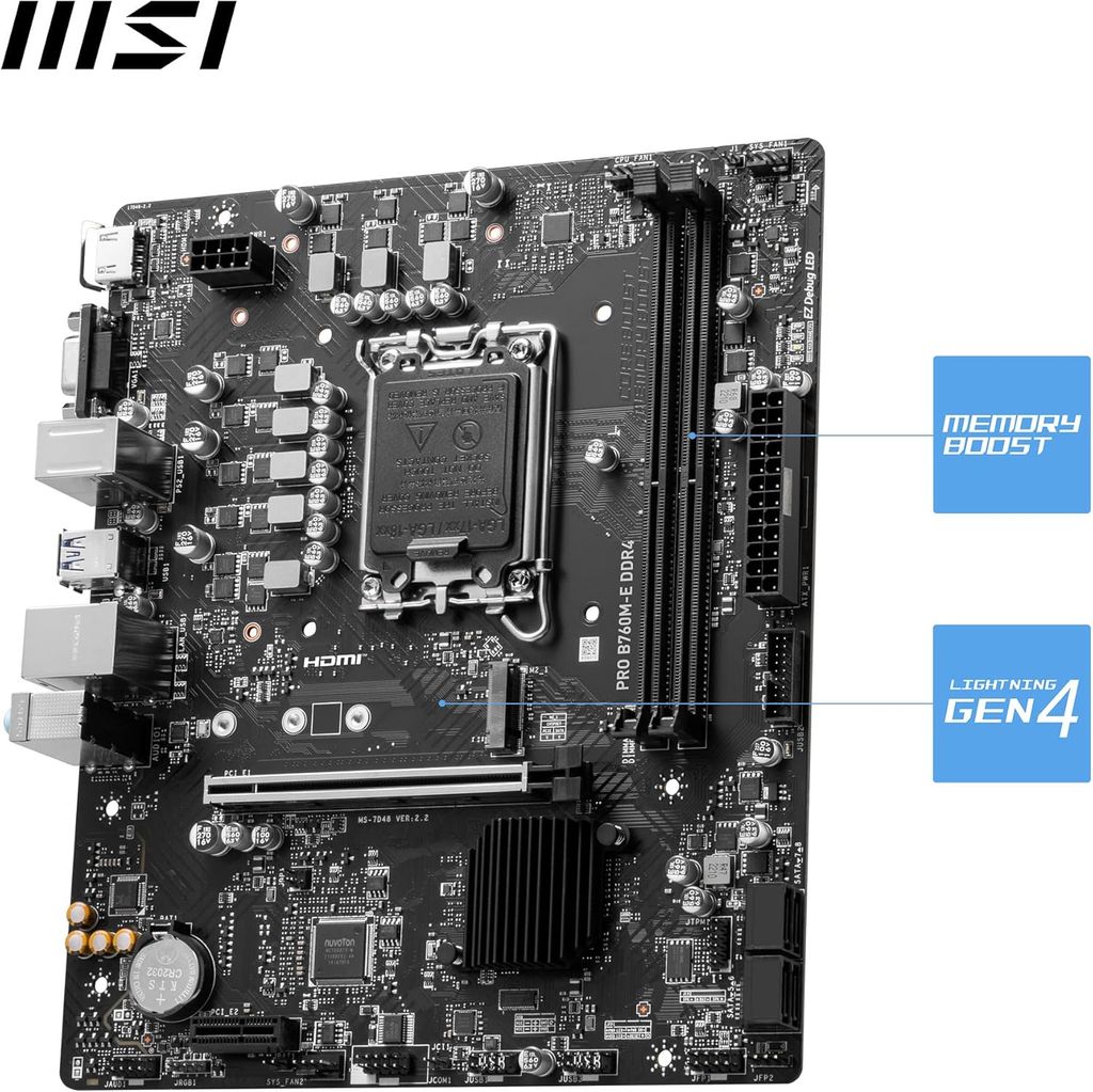 BO MẠCH CHỦ MAINBOARD MSI PRO B760M-E