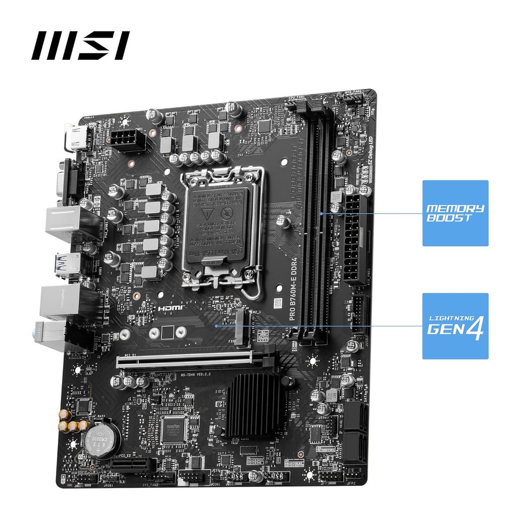 BO MẠCH CHỦ MAINBOARD MSI PRO B760M-E DDR4