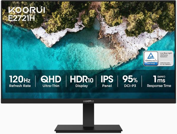 Màn Hình Koorui E2721H 120Hz (27 inch, 2560 x 1440 WQHD, IPS, 120Hz, 1ms, Low Blue Light)