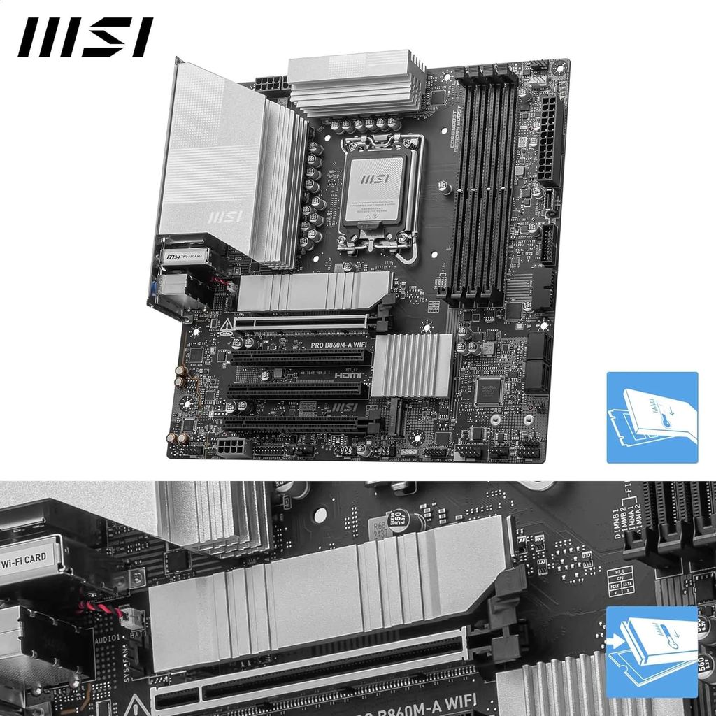 BO MẠCH CHỦ MAINBOARD MSI PRO B860M-A WIFI