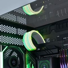 Dây nguồn nối dài LIAN LI STRIMER WIRELESS 2x8-PIN CPU ARGB (DÂY NGUỒN CPU)