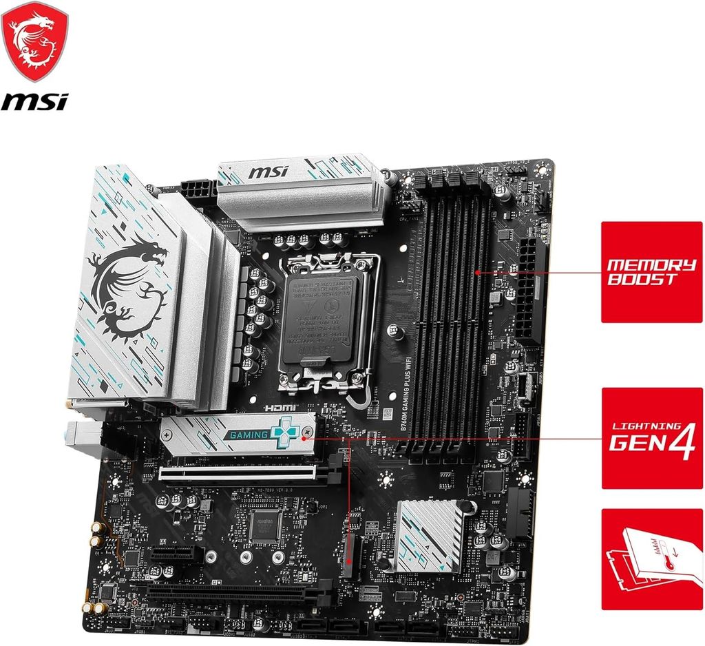 BO MẠCH CHỦ MAINBOARD MSI B760M GAMING PLUS WIFI