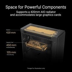 Vỏ Case ASUS PROART PA602 WOOD TG PWM - BLACK