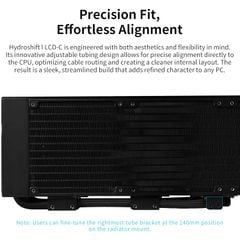 Tản nhiệt nước AIO Lian Li HydroShift II LCD-C 360TL - BLACK (ĐEN/KÈM 3 QUẠT)