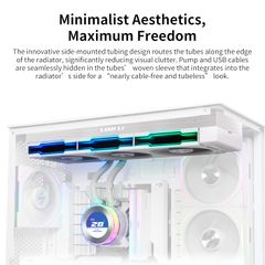 Tản nhiệt nước AIO Lian Li HydroShift II LCD-C 360TL - BLACK (ĐEN/KÈM 3 QUẠT)