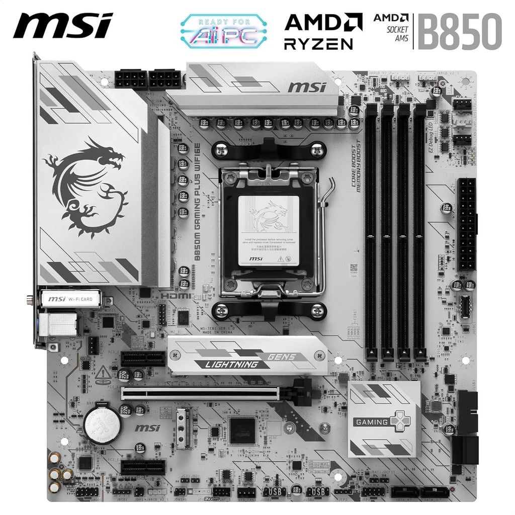 BO MẠCH CHỦ MAINBOARD MSI B850M GAMING PLUS WIFI6E