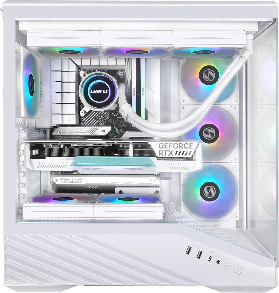 Vỏ Case Lian Li Vector V100 - WHITE (TRẮNG KHÔNG QUẠT/ATX)