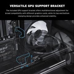Vỏ case máy tính Lian Li Vector V150 INF Mini ARGB mATX