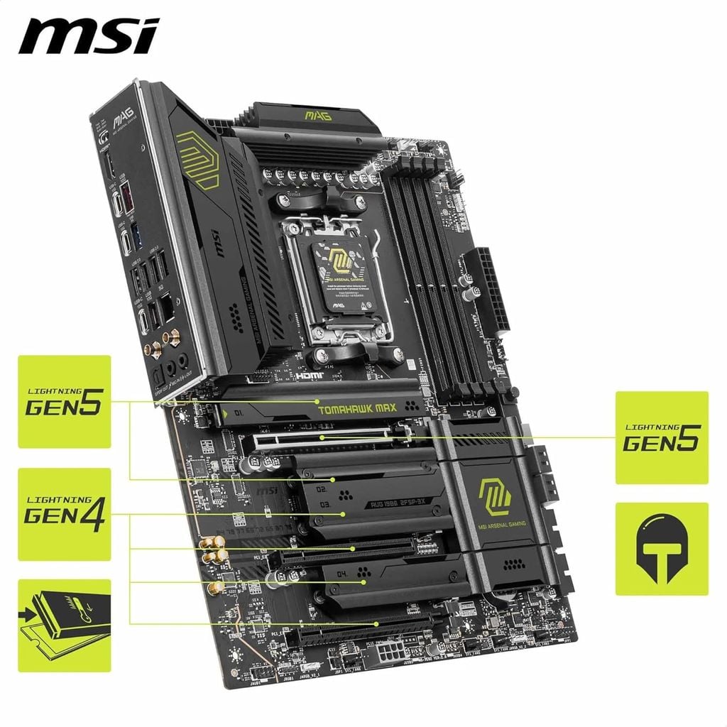 BO MẠCH CHỦ MAINBOARD MSI MAG X870E TOMAHAWK WIFI