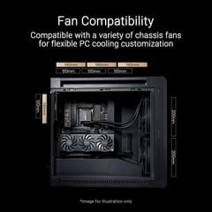 Vỏ Case ASUS PROART PA602 WOOD TG PWM - BLACK