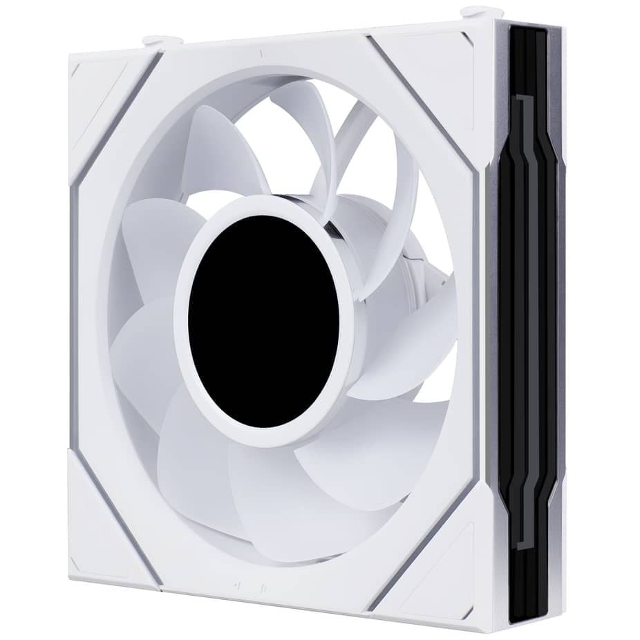 Bộ 3 fan case Lian Li Uni Fan SL-INF FLEX LCD 120 REGULAR | REVERSED BLADE - WHITE (Quạt LCD 12cm)