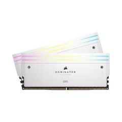 Bộ nhớ RAM PC Corsair DDR5 6600MT/s 32GB 2x16GB DIMM XMP 3.0 DOMINATOR TITANIUM White Heatspreader RGB LED 1.4V - WHITE