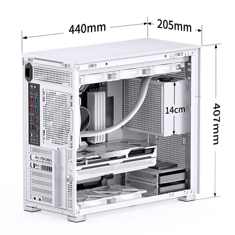 VỎ CASE JONSBO D42 MESH - WHITE