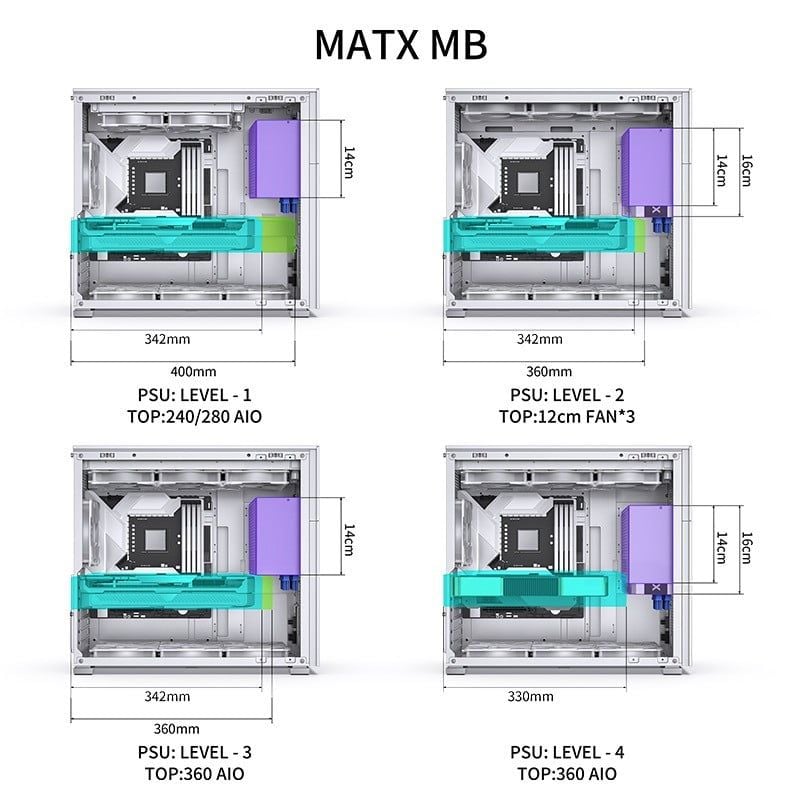 VỎ CASE JONSBO D42 MESH - WHITE