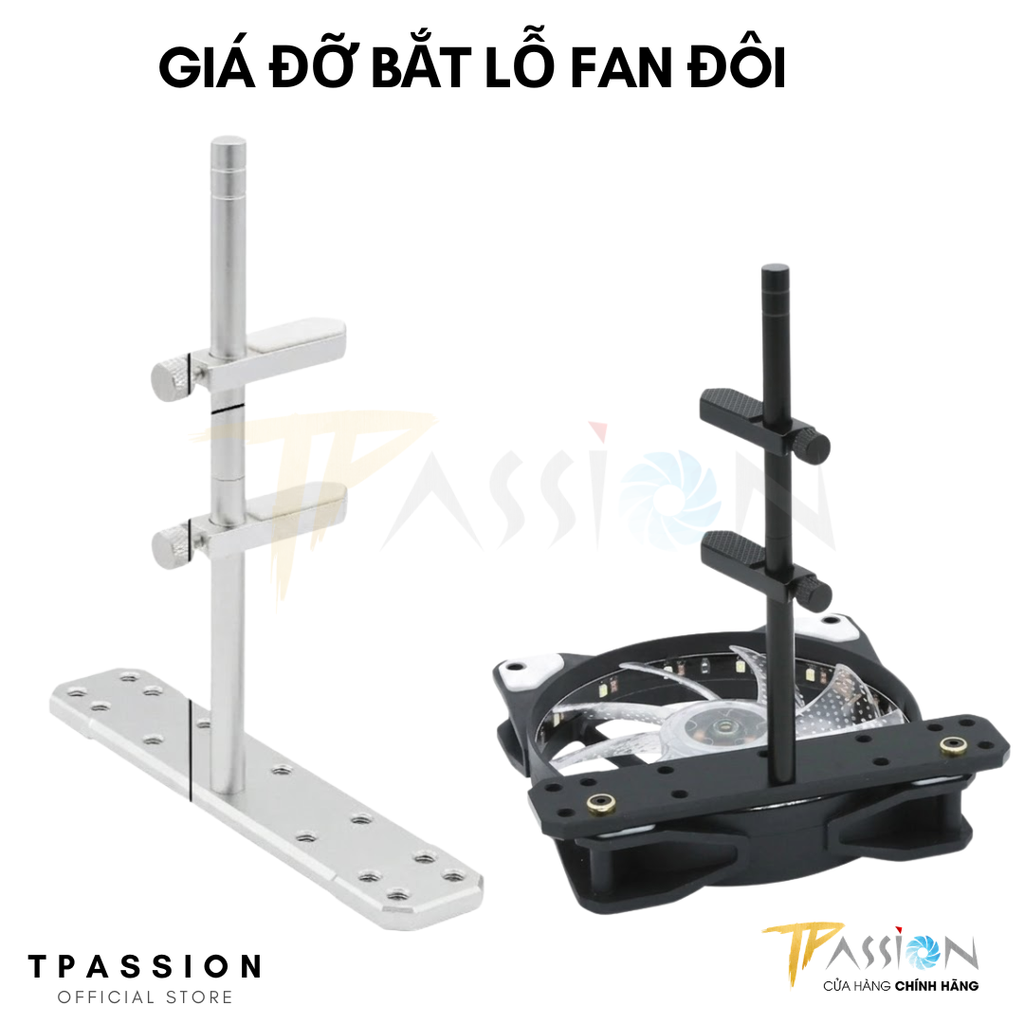 GIÁ ĐỠ BẮT LỖ FAN CHỐNG XỆ VGA - WHITE