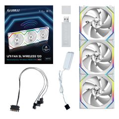 Bộ 3 Fan Case LIAN LI UNI FAN SL WIRELESS 120 | TRIPPLE PACK - WHITE (KHÔNG LCD)