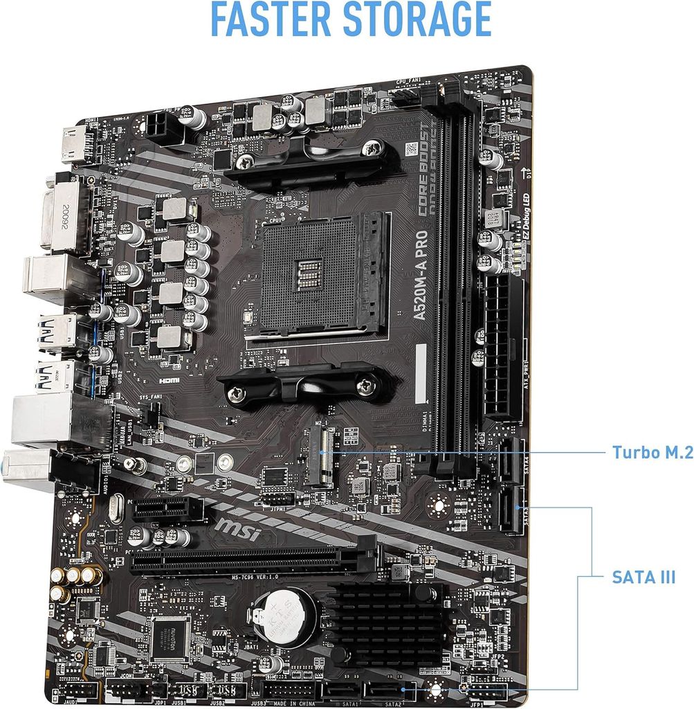 BO MẠCH CHỦ MAINBOARD MSI A520M-A PRO
