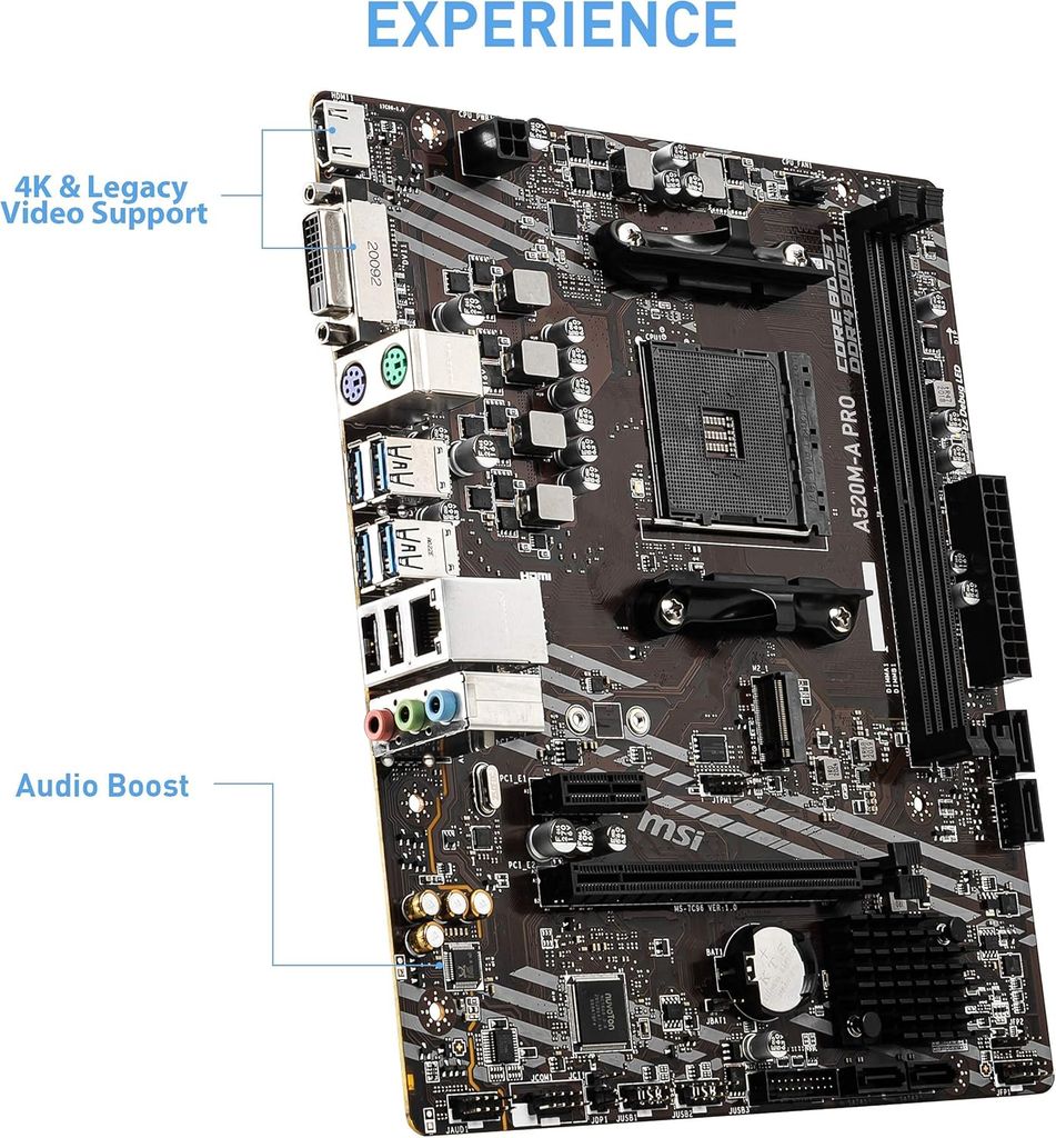 BO MẠCH CHỦ MAINBOARD MSI A520M-A PRO