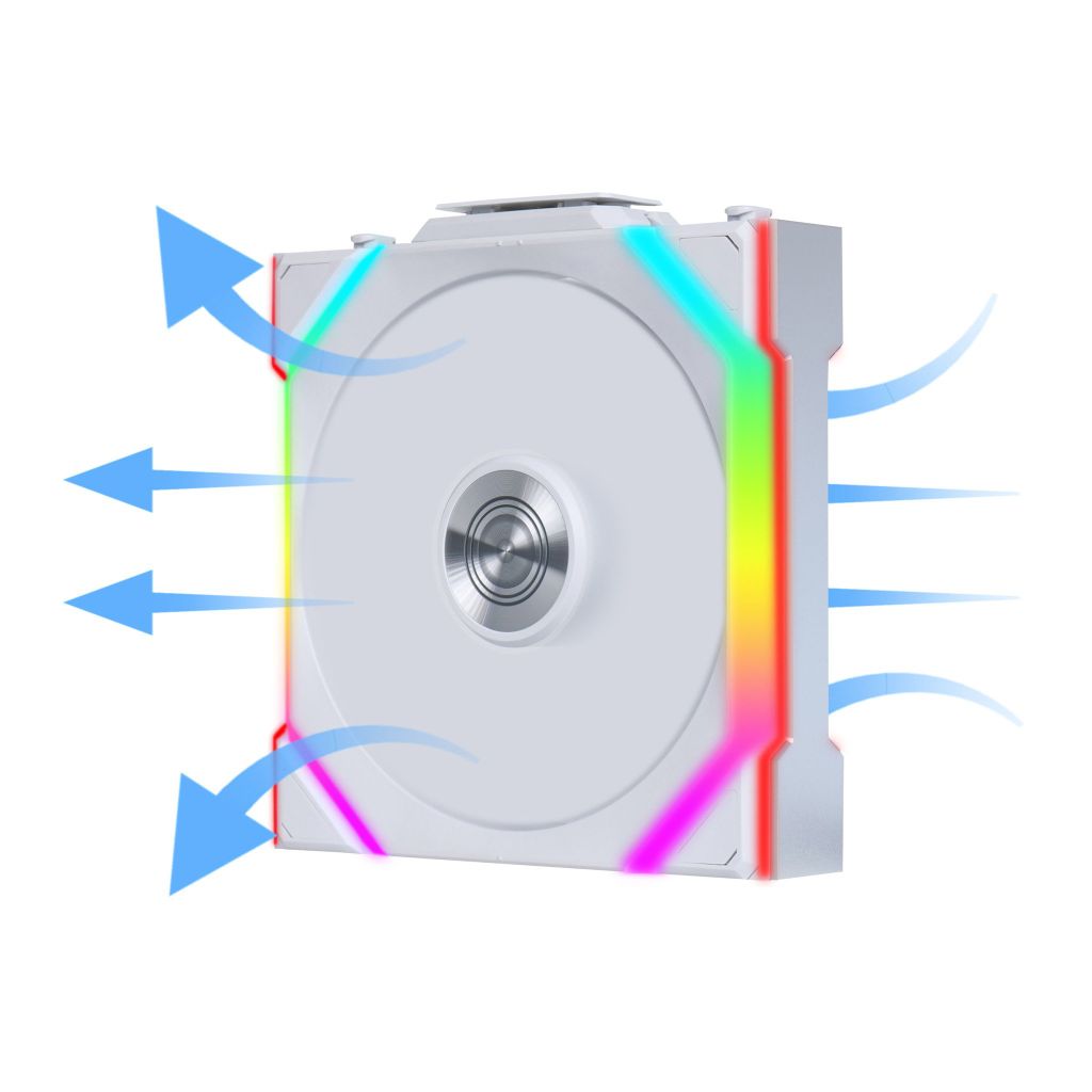 Fan Case LIAN LI UNI FAN SL WIRELESS 120 | SINGLE PACK - WHITE (1 QUẠT KHÔNG LCD)