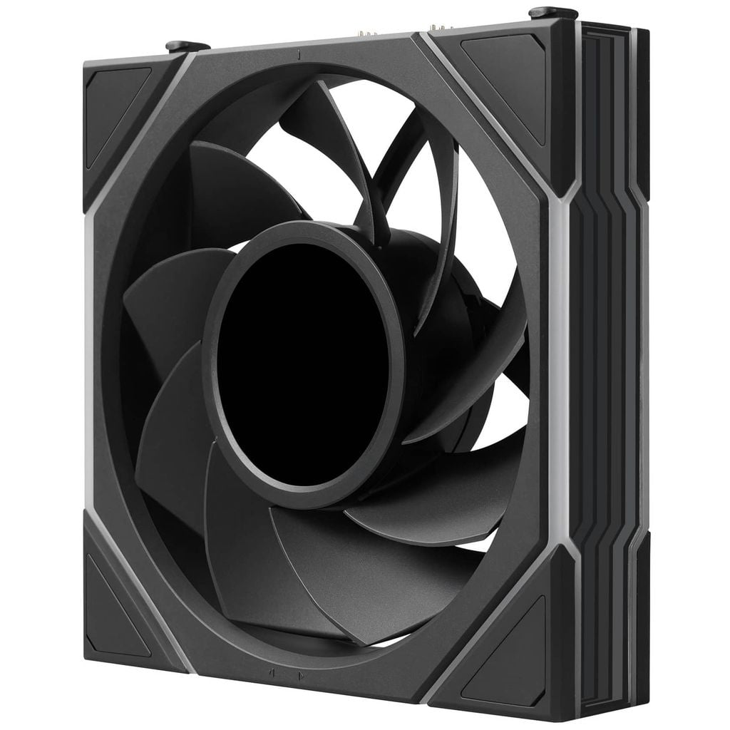 Bộ 3 fan case Lian Li Uni Fan TL FLEX LCD 120 REGULAR | REVERSED BLADE - BLACK (Quạt LCD 12cm)