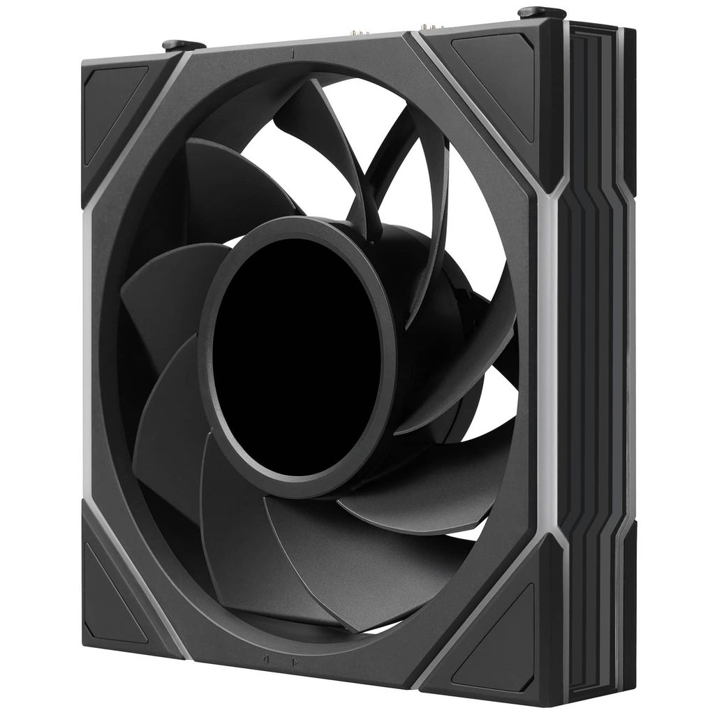 Fan case Lian Li Uni Fan TL LCD FLEX 120 REGULAR | REVERSED BLADE - BLACK (Quạt lẻ 12cm)