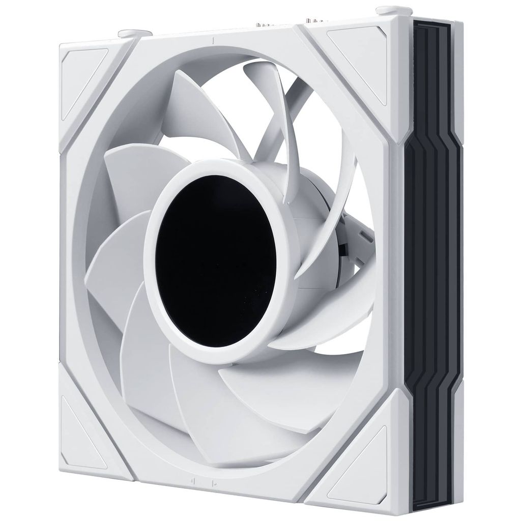 Bộ 3 fan case Lian Li Uni Fan TL LCD FLEX 120 Regular | Reversed Blade - WHITE (3 QUẠT/ CÓ LCD)