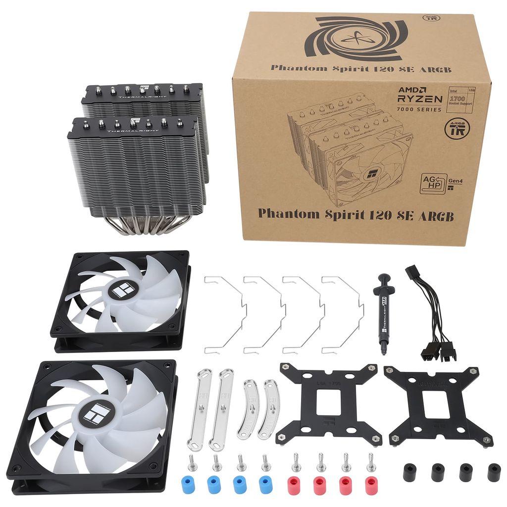 Tản nhiệt khí CPU Thermalright Phantom Spirit 120 SE LED ARGB - BLACK