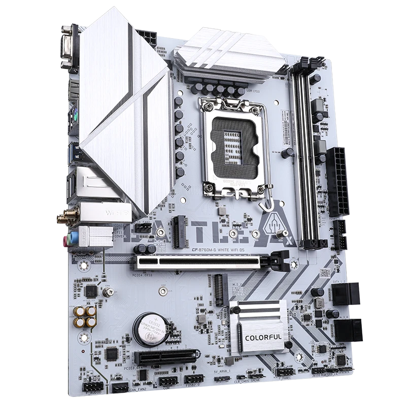 BO MẠCH CHỦ MAINBOARD COLORFUL BATTLE-AX B760M-G WHITE WIFI D5 V20A