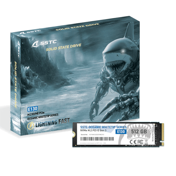 Ổ cứng SSD SSTC 512G Oceanic Whitetip E130 M.2 NVMe V2 Gen 3 (E130-512GB)