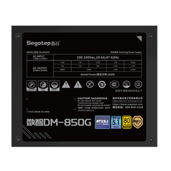 Nguồn Segotep DM-850G 850W 80 Plus Gold - BLACK