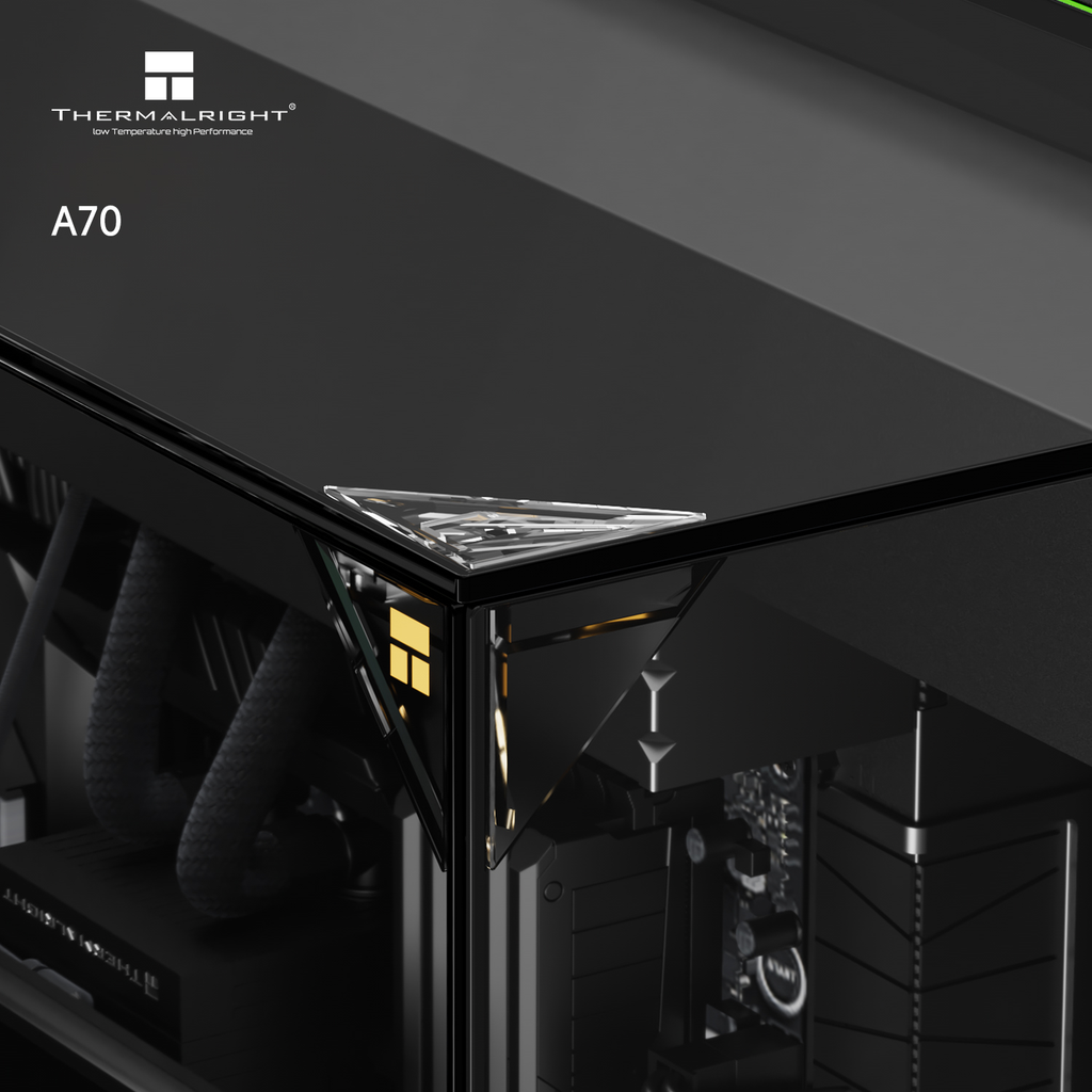 Vỏ case máy tính Thermalright TR - A70 Tempered Glass - BLACK (ATX / Micro-ATX / Mini-ITX)