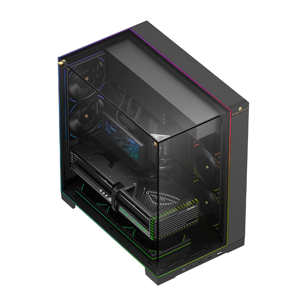 Vỏ case máy tính Thermalright TR-A70 ARGB Tempered Glass - BLACK (LED VIỀN ARGB)