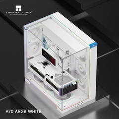 Vỏ case máy tính Thermalright TR-A70 ARGB Tempered Glass - WHITE (LED VIỀN ARGB)